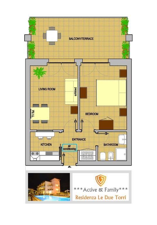 Апарт отель Residenza Le Due Torri Рива-дель-Гарда Экстерьер фото